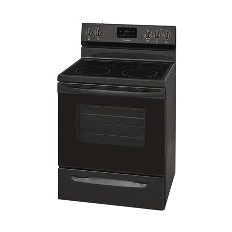 Best Buy Frigidaire 53 Cu Ft Freestanding Electric Range Black Fcre3052ab