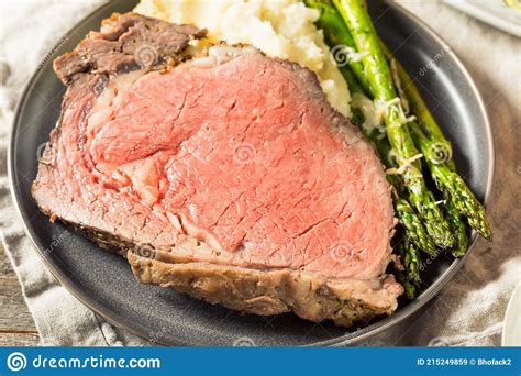 Homemade Prime Rib Beef Roast Stock Image Image Of Rare Gourmet