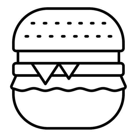 El Icono De La Hamburguesa Vector Premium