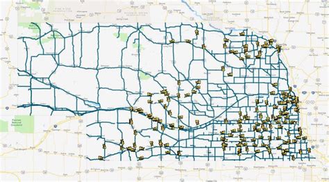 Detailed Nebraska Road Map