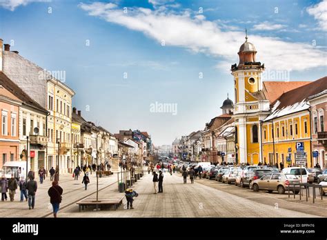 Downtown Cluj Napoca in Romania Stock Photo - Alamy