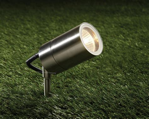 12V Stainless Steel Garden Spike Light Adjustable Outdoor Low Voltage