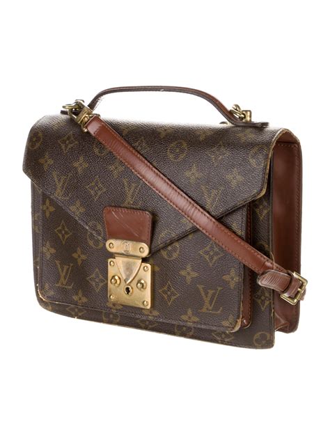 Louis Vuitton Vintage Monogram Monceau Brown Crossbody Bags