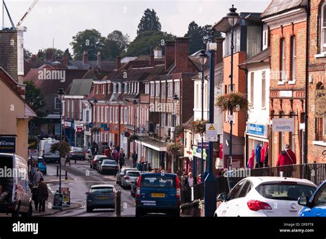 Busy Town centre Alton High Street Hampshire England UK Stock Photo - Alamy