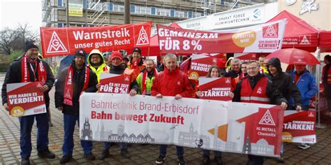 Starkes Ende Der Ersten Warnstreikwoche In Brand Erbisdorf IG Metall