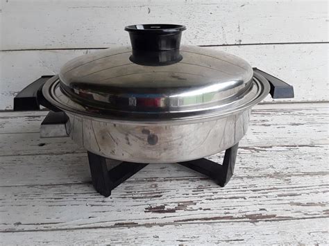 Townecraft Electric Skillet With Lid Cookware Great Etsy