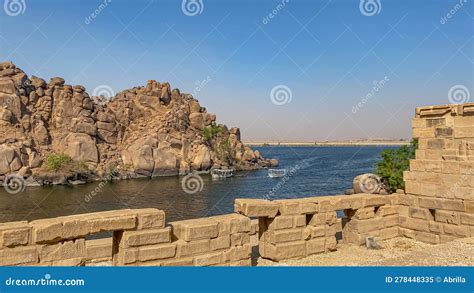 Temple Of Isis At Philae Island In Aswan Egypt Stock Image Image Of