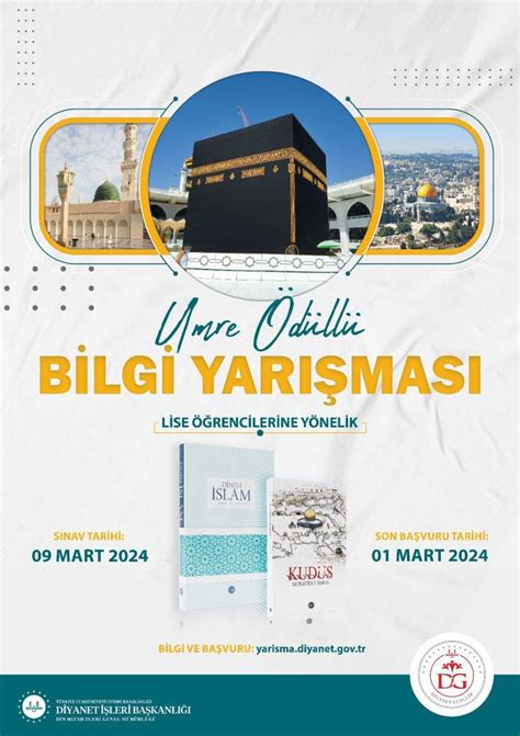 Diyanet Ten Lise Ve Niversite Rencileri I In Umre D Ll Bilgi Yar Mas