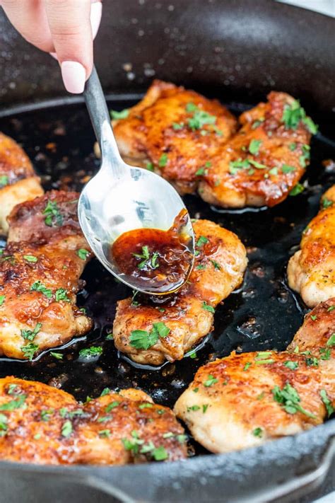 Boneless Chicken Thigh Honey Garlic At William Michalak Blog