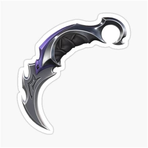 Reaver Karambit Spray Sticker For Sale By Krabstyx Redbubble