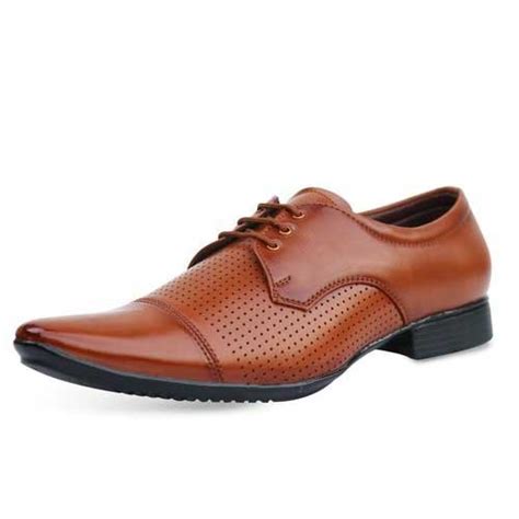 Mens Brown Leather Formal Shoes, Size: 6-10, Packaging Type: Box at Rs ...