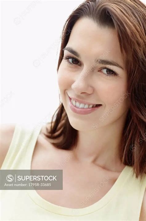 Smiling Brunette Woman SuperStock