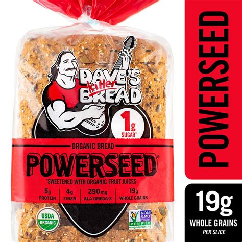 Daves Killer Bread Powerseed Organic Bread Loaf 25 Oz 17 Count