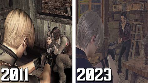 What Happens If Leon Shoots Luis Re4 Vs Re4 Remake Comparison Youtube