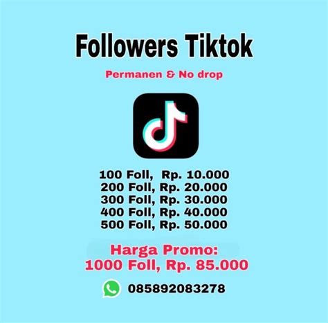 Followers Tiktok Real Permanen Follower Tiktok Murah Lazada Indonesia