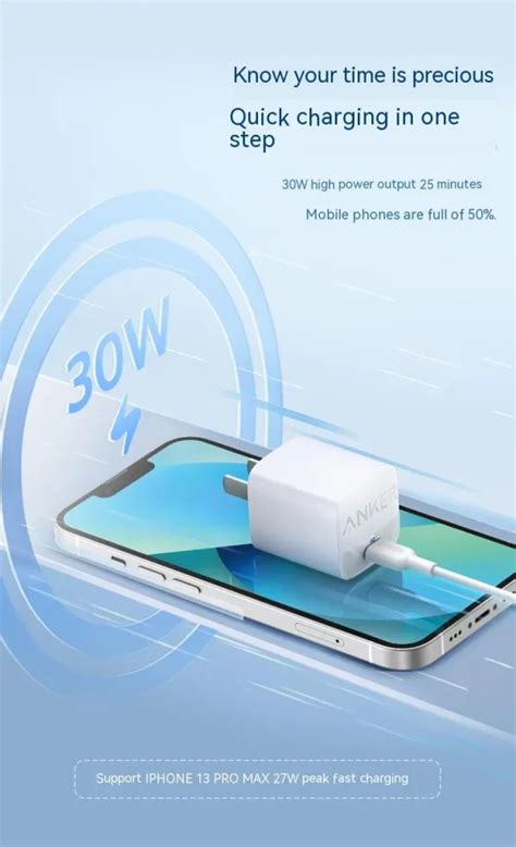 Anker 313 Gan 30w Pd Charger White