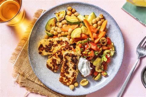 Halloumi Auf Gebackenem Gemüse Rezept Hellofresh