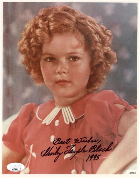 Shirley Temple Black Signed And Inscribed 8x10 Photo Auto Jsa Brigandi