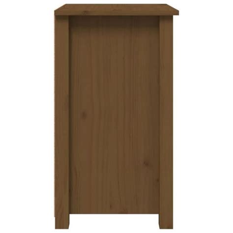 FAFEICY Table De Chevet Marron Miel 40x35x61 5 Cm Bois De Pin Massif