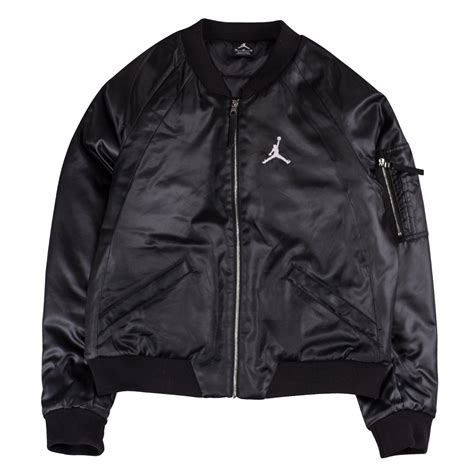 Air Jordan Wings Ma 1 Bomber Jacket Blacksilt Red Garmentory