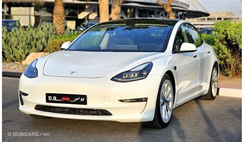 مستعملة تسلا موديل 3 Model 3 Long Range Awd Dual Motor 2021 Gcc With 8