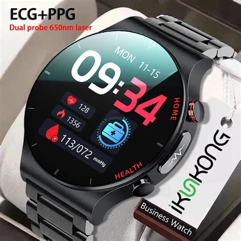 2022New ECG PPG Smart Watch Men Laser Treatment Of Hypertension