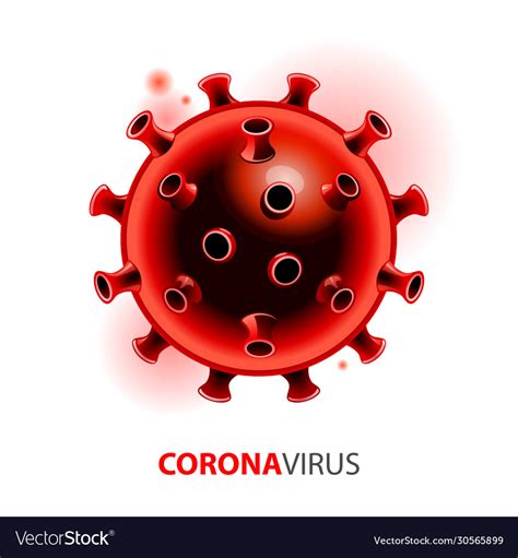 Novel Coronavirus Bacteria Royalty Free Vector Image