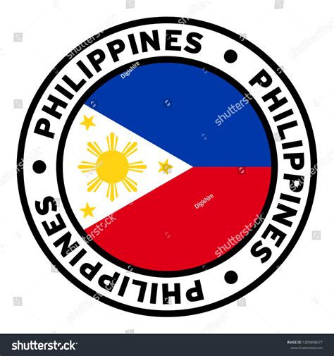 Round Philippines Flag Clipart Stock Vector (Royalty Free) 1309808677 ...