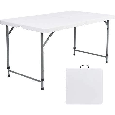 Folding Lightweight Trestle Outdoor Camping Table Heavy Duty Plastic