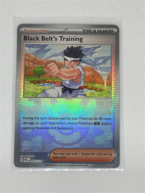 Pokemon Prismatic Evolutions Black Bels Training Pokeball Aukro