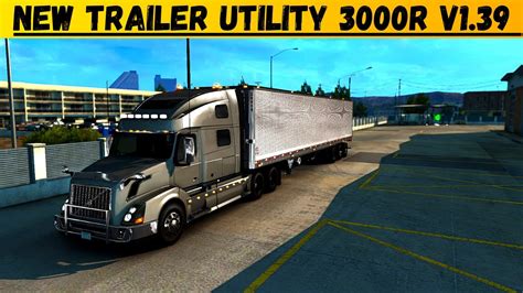 Ats Mods 1 39 Utility 3000r Ownable Trailer Skins American Truck Simulator Youtube