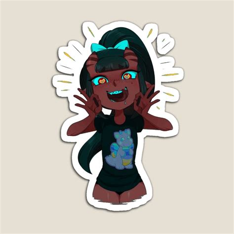 Meru The Succubus Sticker Magnet By Gnoga Meru Stickers Stickers