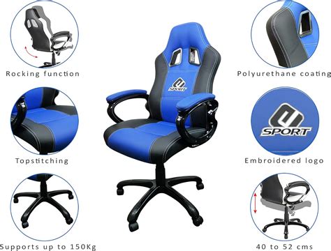 Subsonic – Gaming bucket seat – Gamer chair with ergonomic racing seat ...