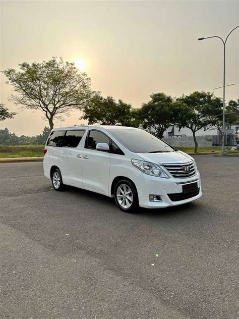 Toyota Alphard 2 4 G ATPM 2015 White On Beige Mobil Bekas 902812346