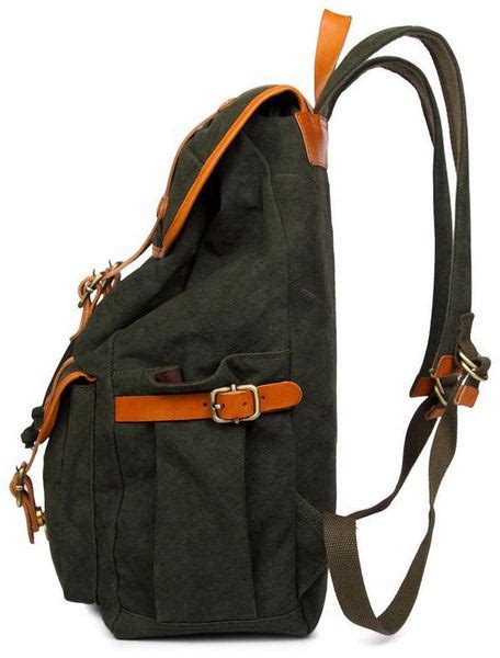 Forest Green Casual Book Bag With Drawstrings