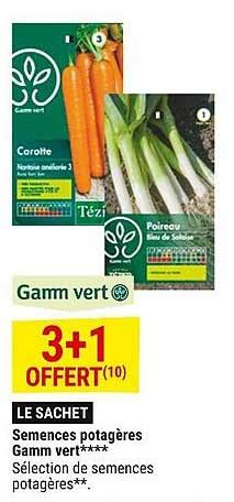 Promo Semences Potagères Gamm Vert chez Gamm vert - iCatalogue.fr