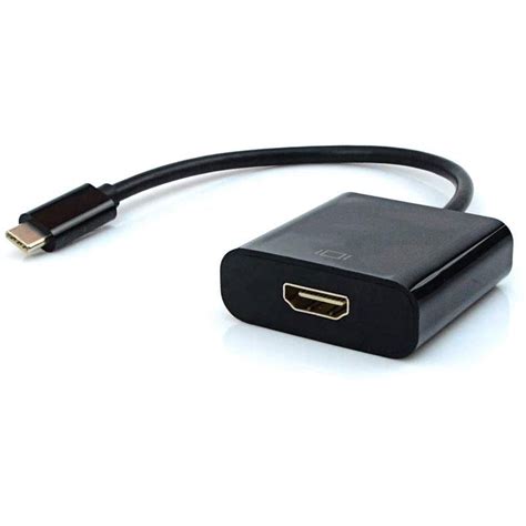 Adaptador Hdmi F Usb C M ADP 303BK Plus Cable No Shoptime