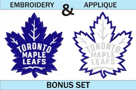 Toronto Maple Leafs Logo Set - Embroidery & Applique - Blu Cat Red Dog