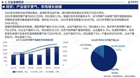 中国甲醇行业市场研究分析报告——智研咨询重磅发布（2023版）能源甲醇分析报告新浪新闻