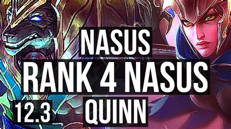 Nasus Vs Quinn Top Rank 4 Nasus 4 0 4 Euw Grandmaster 12 3