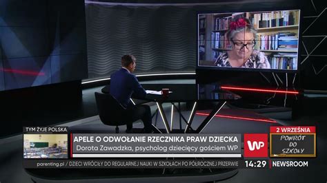 Kompromitująca wypowiedź Dorota Zawadzka krytykuje słowa Rzecznika