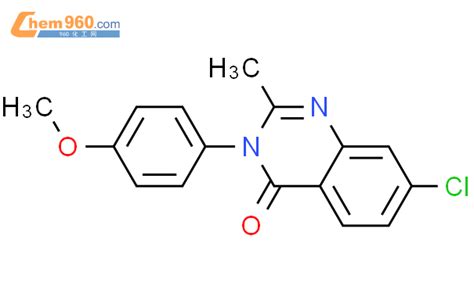 62820 66 0 4 3H Quinazolinone 7 Chloro 3 4 Methoxyphenyl 2 Methyl