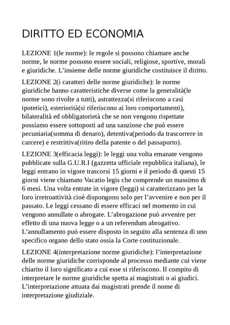 Diritto Ed Economia Lezioni Sulle Norme Giuridiche Schemi E Mappe