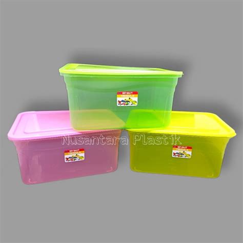 Jual Wadah Penyimpan Makanan Kotak Sayur Food Box Toples Bening