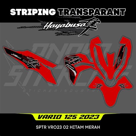 Striping Vario Hayabusa Sticker Transparent Vario Sticker