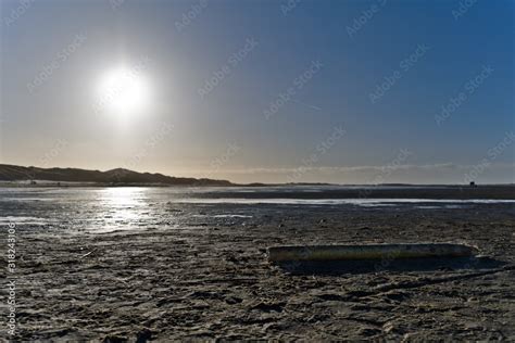 Amrum, Germany: beach scene at the beach of Norddorf Stock Photo ...