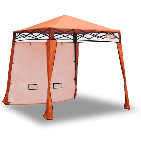 Ezyfast Pop Up Canopy Tent Blue Sports And Beach Cabana With Wall And