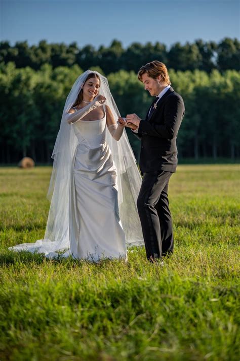 Barbara Palvin Wore Vivienne Westwood To Marry Dylan Sprouse At Their