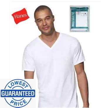 Original 3pcs 1pack HANES T Shirts White Vneck Available All Size