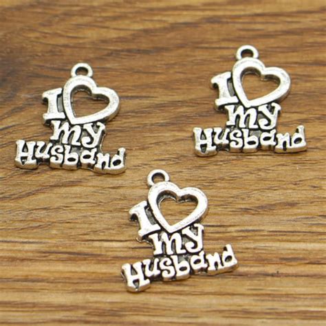 20pcs I Love My Husband Charm Love Wedding Charm Antique Etsy